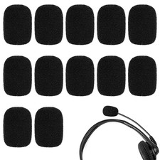 12 Stück Mikrofon Windschutz Schaumstoff Ersatz Mini Headset Bühnen