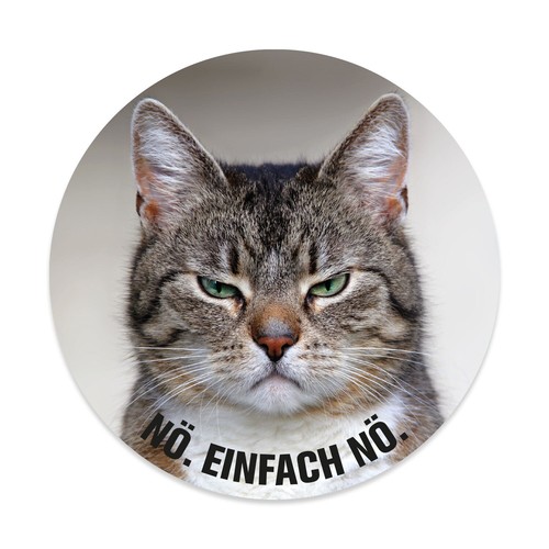 Aufkleber katze nö - aufkleber, einfach