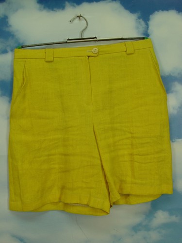 Upcycling damen shorts leinen - damen,