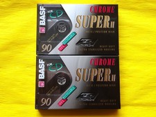 2x BASF Chrome Super II 90 Cassette Tapes 1993-1994 + OVP + SEALED +