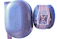 certina DS Titanium herrenuhr, Original Etui und Belege, Gehäusenummer,