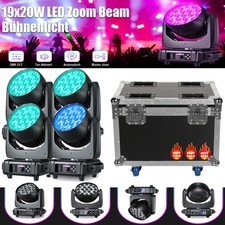 4x 19X20W RGBW Wash Zoom Beam