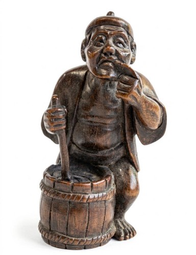 Antike japanische holz netsuke - holz,