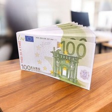 Notizblock 100€ Scheine Fake