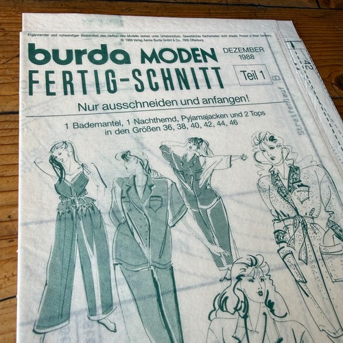 Burda moden fertig schnitt - burda, fertig-schnitt