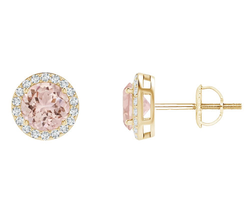 14k solid gold morganit - morganit, &