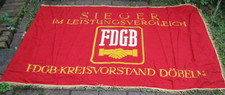 Fahne DDR Ehrenbanner FDGB Kreisvorstand Döbeln