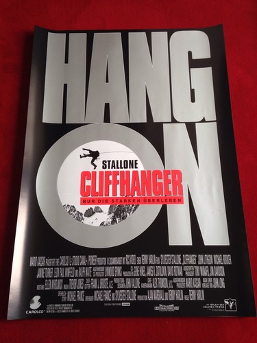 Cliffhanger kinoplakat poster - cliffhanger,