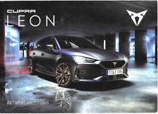 CUPRA LEON Betriebsanleitung 2024 Bedienungsanleitung Handbuch Bordbuch BA