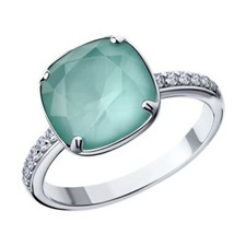 Ring finger ring silver cubic