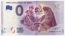 0 Euro Schein Frankreich, Parc Zoologique de Paris - 5 Ans, 2019-4