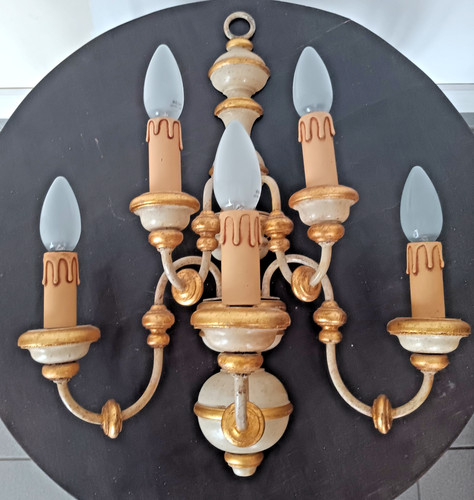 Wandleuchte barock stil holz - wandleuchte,