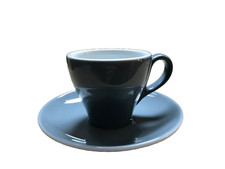 Dibbern Solid Color  eine Espressotasse 90 ml mit einer Untertasse "Grau"