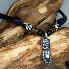 Surferkette Tiki Leder Kette