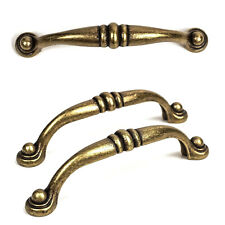 ALTMESSING ★ 96mm Retro Antik Möbelgriff Möbelgriffe Beschläge Bogengriff /U04M/