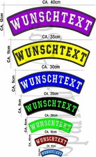 Aufnäher Rückenaufnäher-(oben) Dein Wunschtext