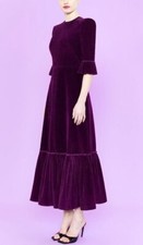 Damen samt maxi cocktailkleid - maxi,