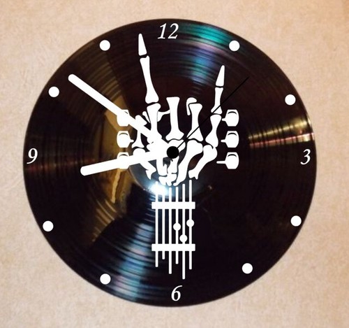Wanduhr schallplattenuhr - wanduhr,