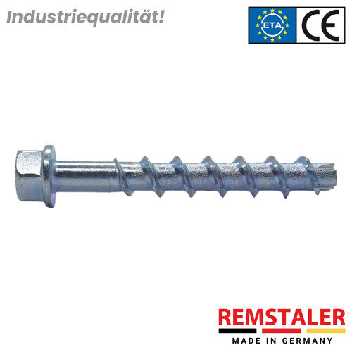 100x betonschraube sechskant - 100x,