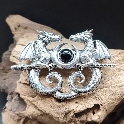 Haarspange drache clip gothic - haarspange,
