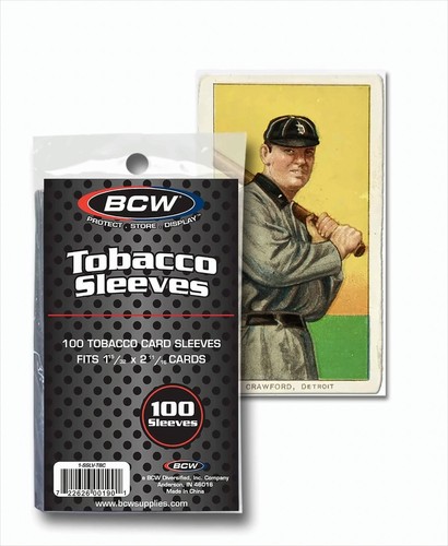 Bcw tobacco card sleeves clear - tobacco,
