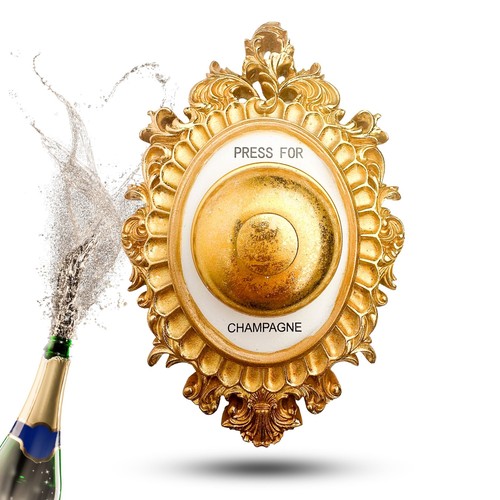 Champagnerklingel gold - champagnerklingel,