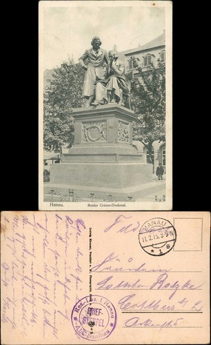 Ansichtskarte hanau brüder - hanau,