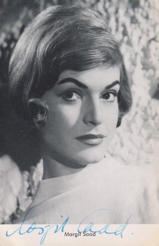 Margit saad original autogramm - original,