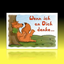 10 lustige Postkarten Grußkarten Freundschaft Liebe Cartoon ich denk an dich