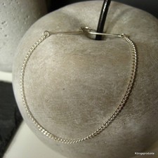 Krawattenkette aus 925er Silber, Panzerkette, Schmuck für Krawatte, KK-01, NEU