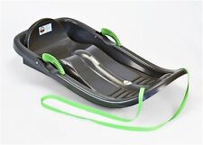 KHW Rodel Schneebob Bobschlitten Snow Bird De Luxe Anthrazit Lenkschlitten