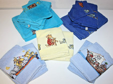 Handtücher -14-tlg. - 5 Sets - Kinder - Zierkante Tiere - Leo Lausemaus,...