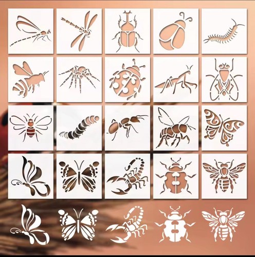 Bastelschablonen bienen - 20,