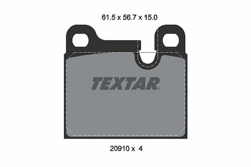 Textar bremsbelagsatz - textar,