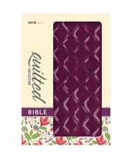 NIV, Quilted Collection Bible, Imitation Leather, Purple, Red Letter Edition, Zo