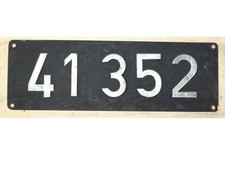 Original Lokschild von " 41 352  " und " 41 301 " - DB - Bundesbahn -