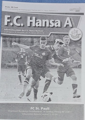 2013 junioren fc hansa - 2013/14, a-junioren