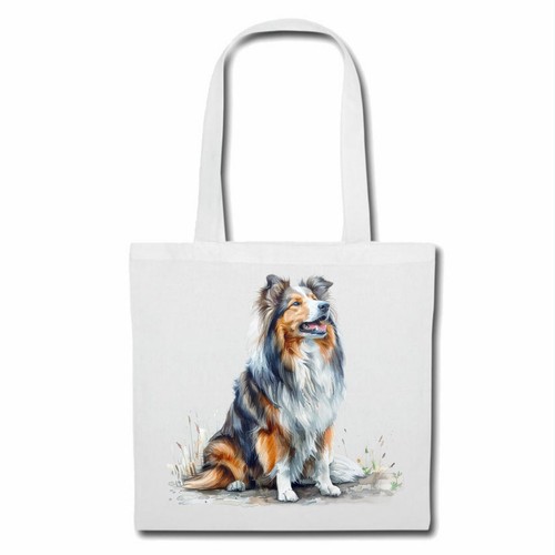 Tasche beutel langhaarcollie - beutel,