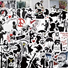 67 Banksy Sticker Set