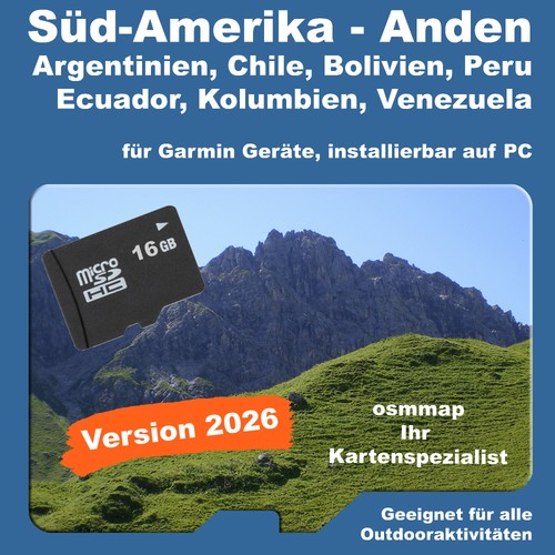 Südamerika anden karte topo - südamerika,