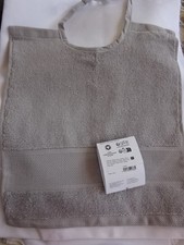 RICO - Baby Lätzchen - Hellgrau -  zum Besticken in Kreuzstich - Art. 145022