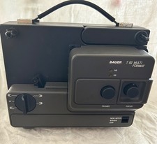 Bauer Super 8 Projektor T82 mit Koffer und 2 Selbstfangspulen je 120m