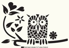 Eule Schablone Vogel Vintage