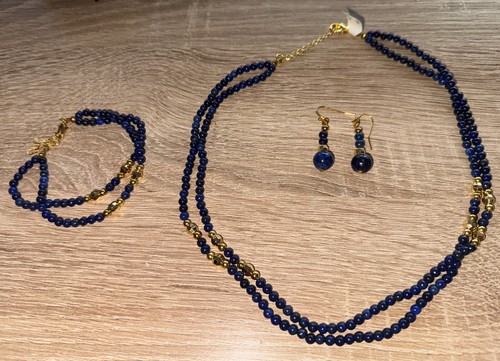 Lapislazuli schmuckset neu - lapislazuli,
