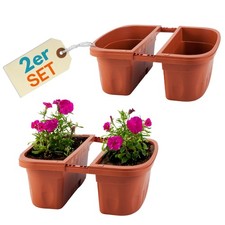 2er Set Blumen Kasten