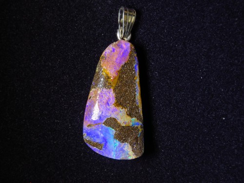 Boulder opal anhänger - boulder,