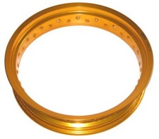 Aluminium Felgenring Gold Orange Felge 17 Zoll x 3.50 36 Speichen für Motorrad