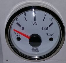 Öldruckanzeige weiß poliert