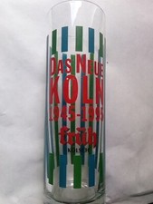 Früh Kölsch Glas Stange 0,2 Das Neue Köln 1945-1995 Sonderdruck rar Top Zustand
