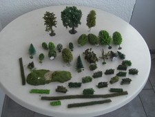 Großes Konvolut Bäume und Hecken für die Modelleisenbahn H0 aus Anlagenrückbau